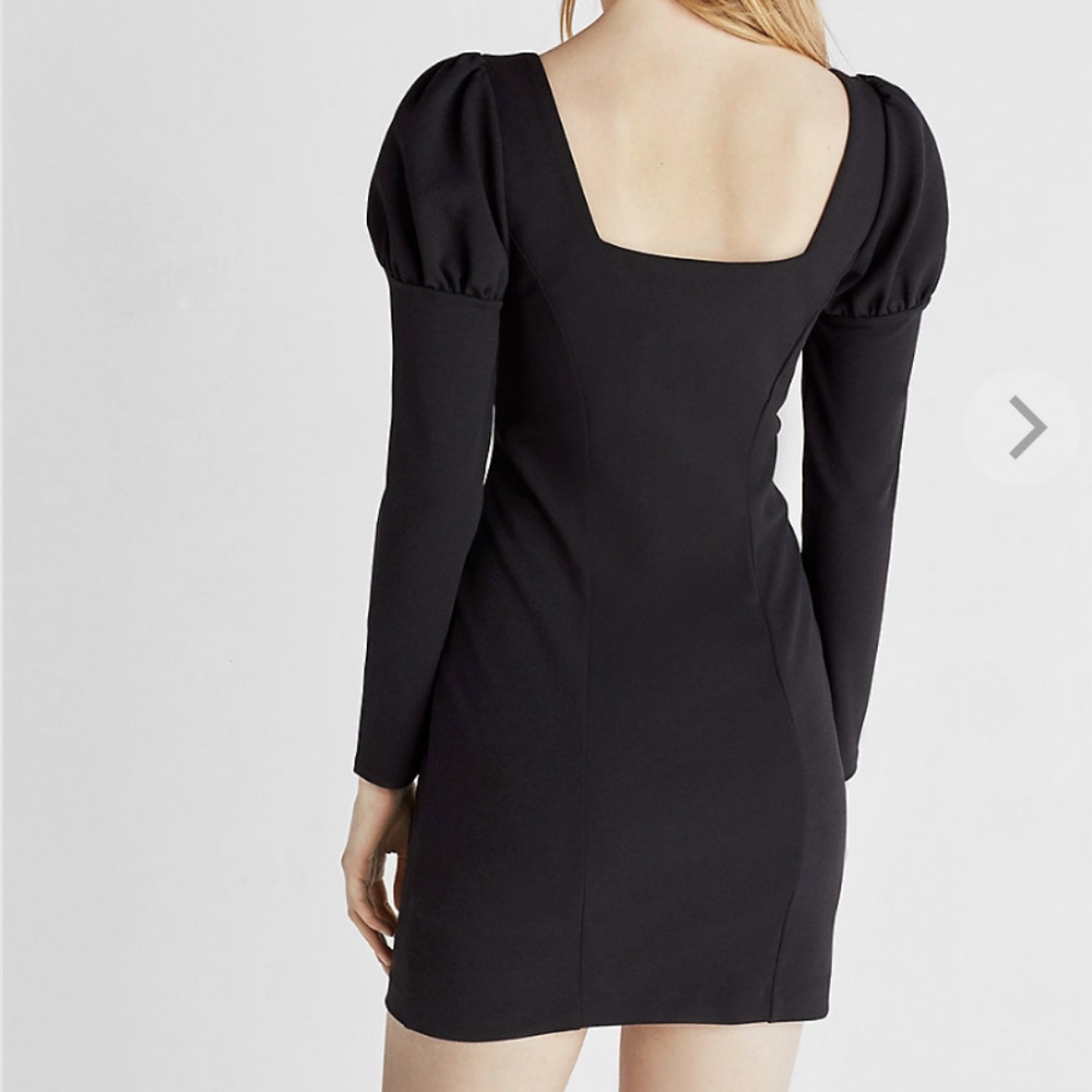 Express Puffed Shoulder Sheath Dress - Picture 2 of 4